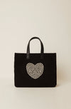 HEART CRYSTAL TOTE