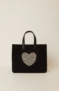 HEART CRYSTAL TOTE