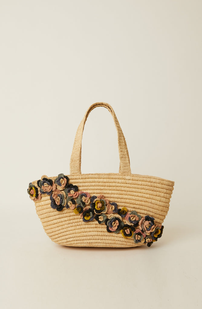 MILAN FLORAL TOTE (Final sale)