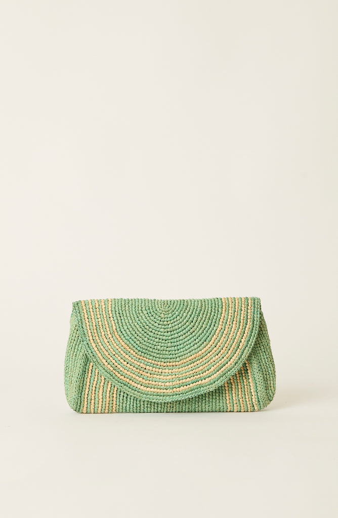LILY CLUTCH MINT NATURAL O S