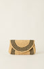 LILY CLUTCH NATURAL BLACK O S