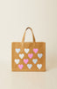 BE MINE TOTE SAND PASTELS