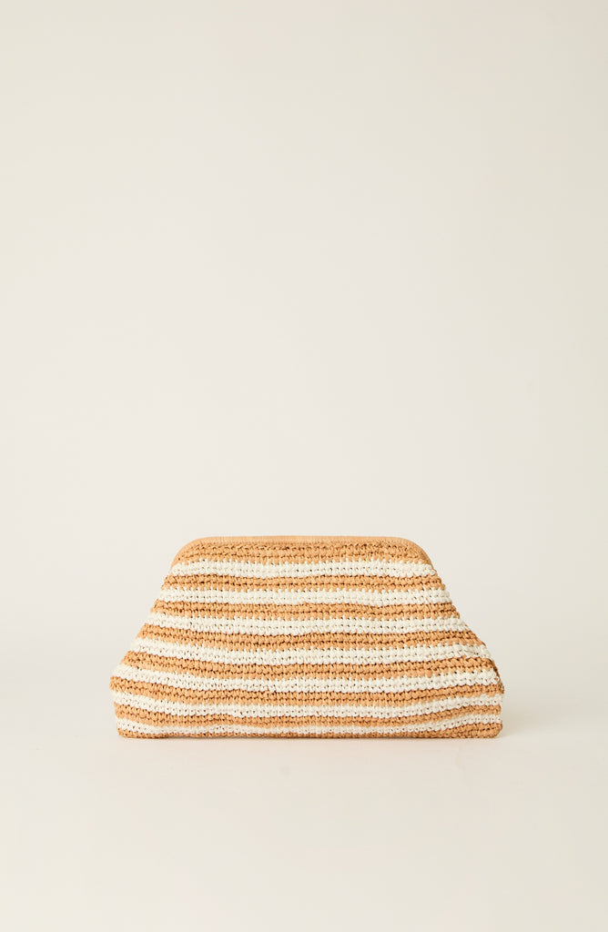 MAEVE STRIPED CLUTCH (Final sale)
