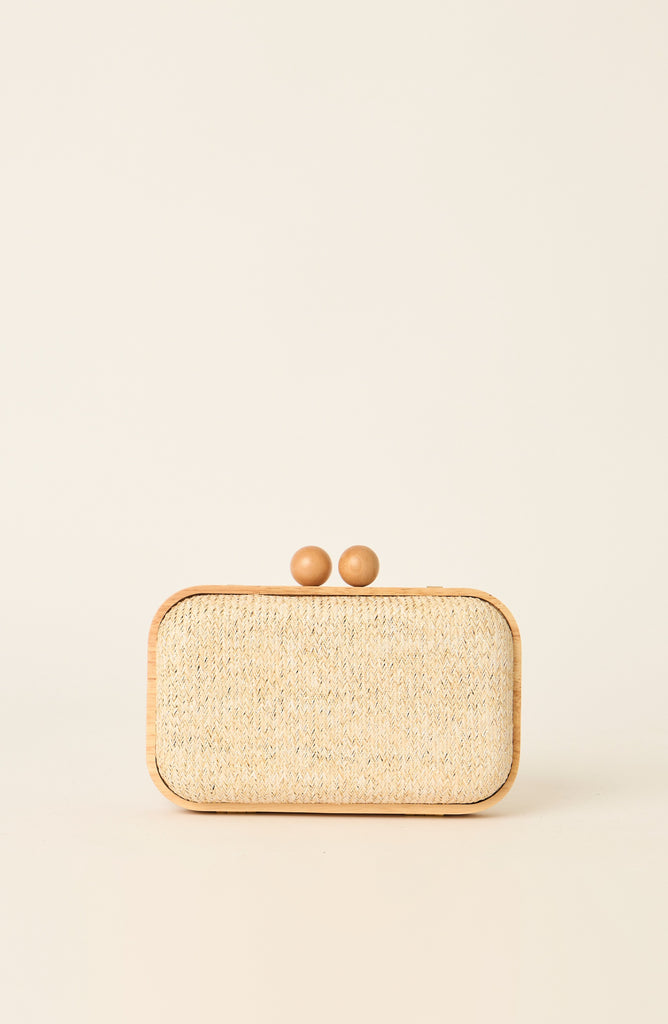 BROOKE CLUTCH NATURAL MULTI O S