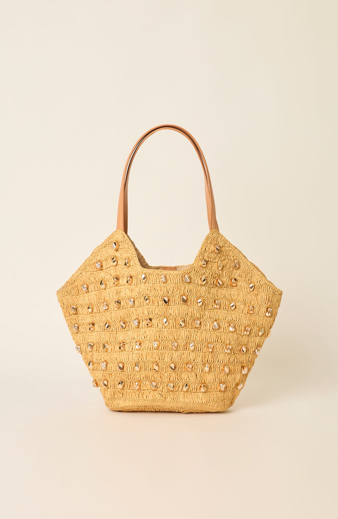STUDDED GALIA TOTE