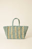 STRIPE LUCUS TOTE BLUE NATURAL O S