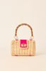 MASON BAMBOO CLUTCH PINK