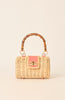 MASON BAMBOO CLUTCH PINK