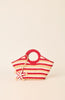 KNOT TOTE RED MULTI O S