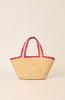 ODESA TOTE NATURAL FUCHSIA