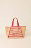 TULAY TOTE NATURAL FUCHSIA