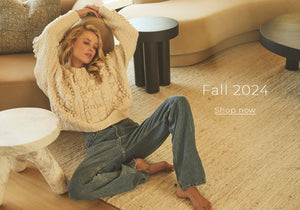 Fall 2024 Collection - Featuring  a beige Simone Sweater - Shop Now