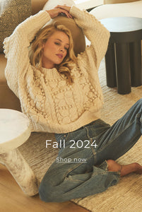 Fall 2024 Collection - Featuring  a beige Simone Sweater - Shop Now