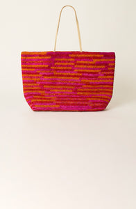 【BTB Los Angeles】Rochelle ラフィア ミニトート かごバッグ toca｜RAFFIA FOLDING BAG ラフィアフォールディングバッグ かご